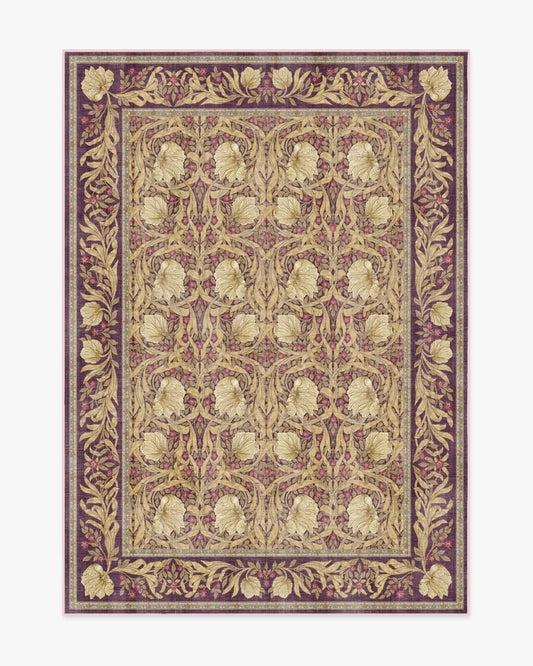 Pimpernel Mauve Rug by Morris & Co.