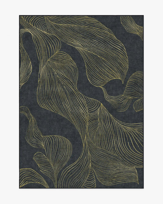 Sana Black & Gold Rug