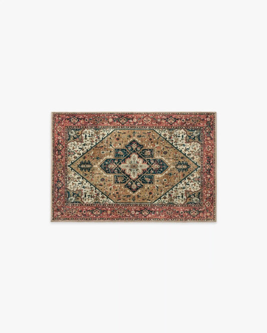 Santiago Camel & Scarlet Rug