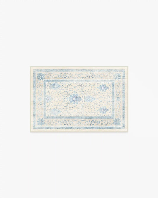 Serafina Cream & Blue Rug