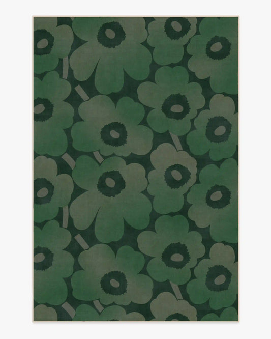 Unikko Green Rug by Marimekko